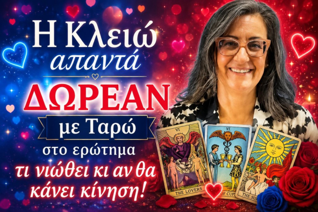 Η Κλειώ απαντά ΔΩΡΕΑΝ με Ταρώ στο ερώτημα τι νιώθει κι αν θα κάνει κίνηση!